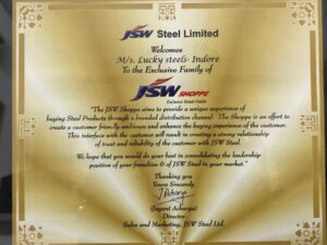 JSW CERTIFICATE
